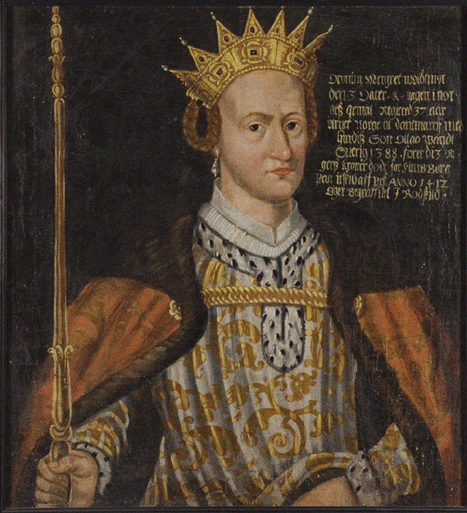 Detail of Margaret I of Denmark by Anonymous