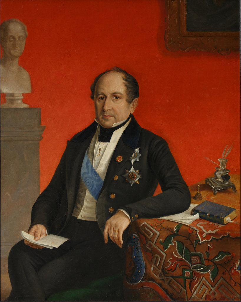 Detail of Portrait of Prince Alexander Nikolayevich Golitsyn, Between 1826 and 1834 by Anonymous