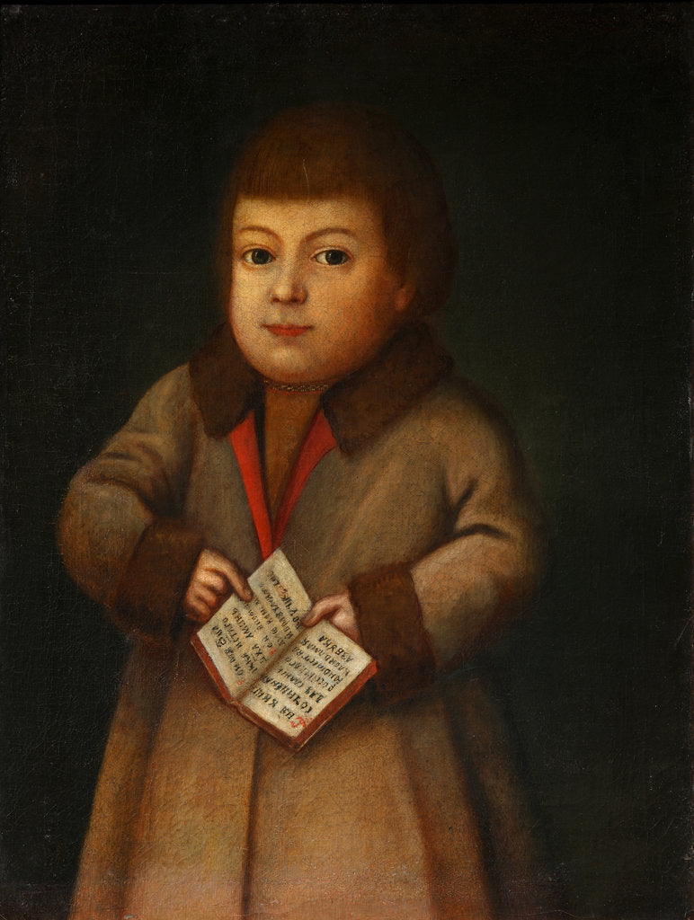 Detail of Boy with an Alphabet book, First quarter of 19th century by Anonymous