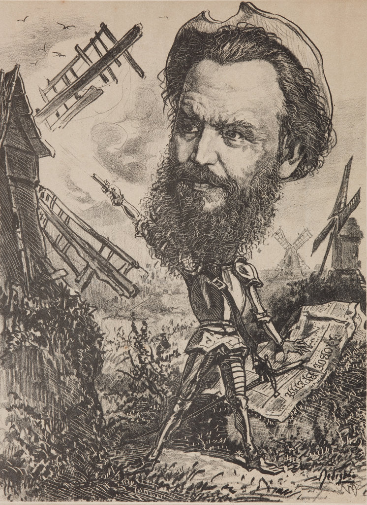Detail of Aleksey Sergeyevich Suvorin, 1878 by Alexander Ignatyevich Lebedev