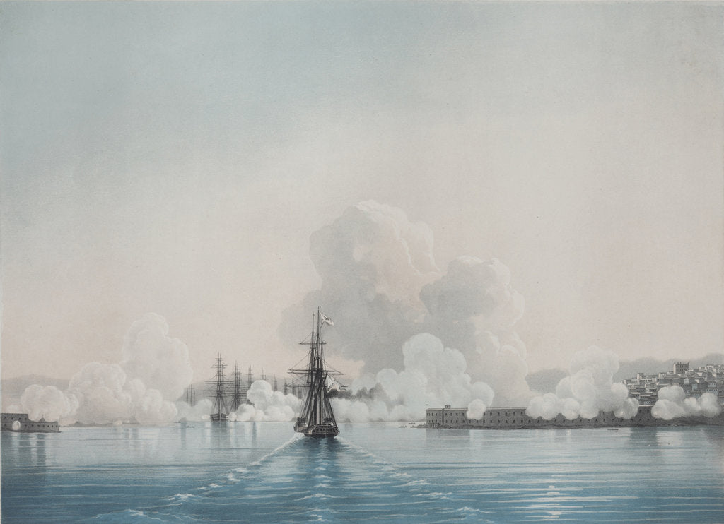Detail of Sevastopol. Fort Constantine. Fort Nicholas, 1850s by Ivan Konstantinovich Aivazovsky