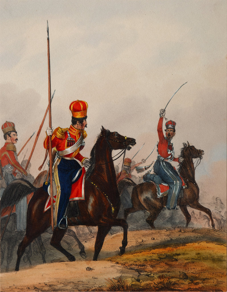 Detail of The Crimean Tatar Life Guard Squadron, 1840s by Heinrich Ambros Eckert