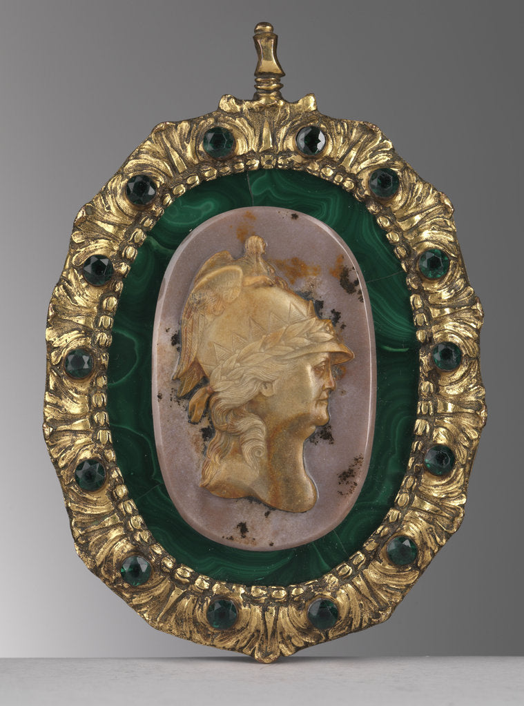 Detail of Catherine II as Minerva. Cameo, Last quarter of 18th century by Maria Feodorovna of Russua
