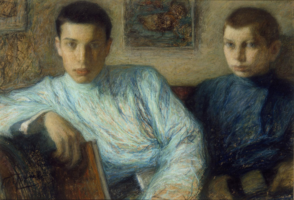 Detail of Portrait of Boris and Alexander Pasternak, 1905 by Leonid Osipovich Pasternak