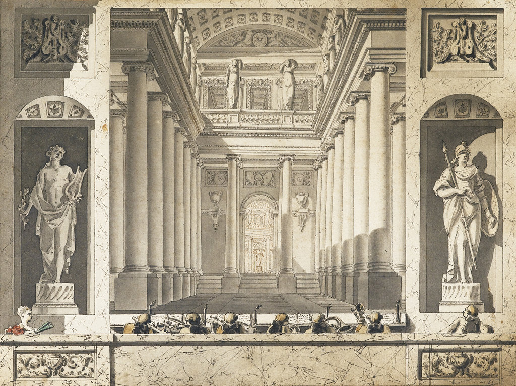 Detail of Théâtre des Tuileries, 1788 by Anonymous