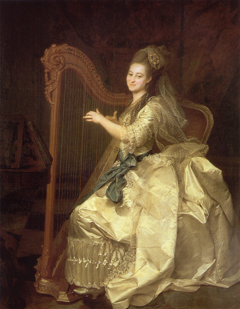 Detail of Portrait of Glaphira Ivanovna Alymova, 1776 by Dmitri Grigorievich Levitsky