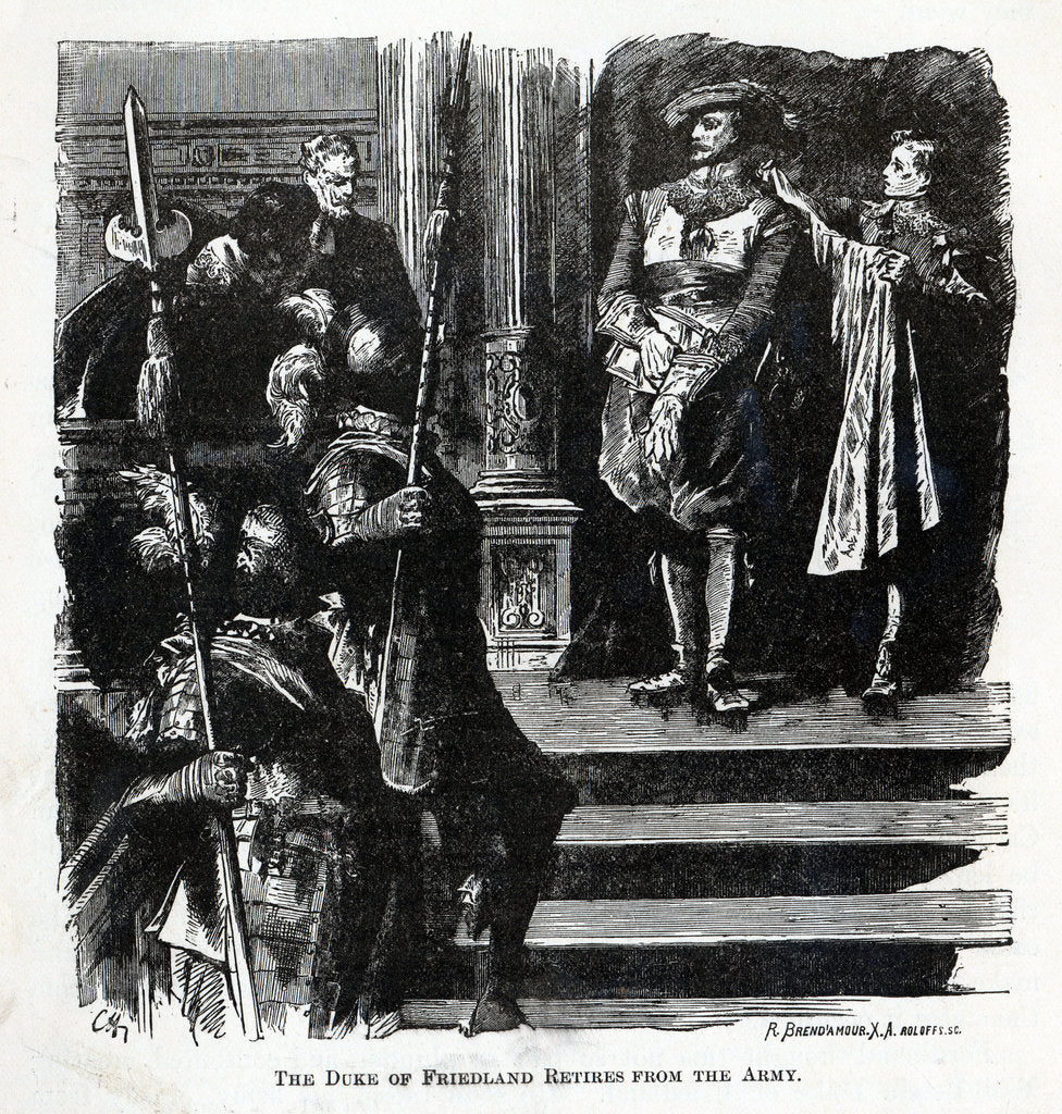 Detail of The Duke of Friedland Retires from the Army, 1882 by Richard Brend'amour