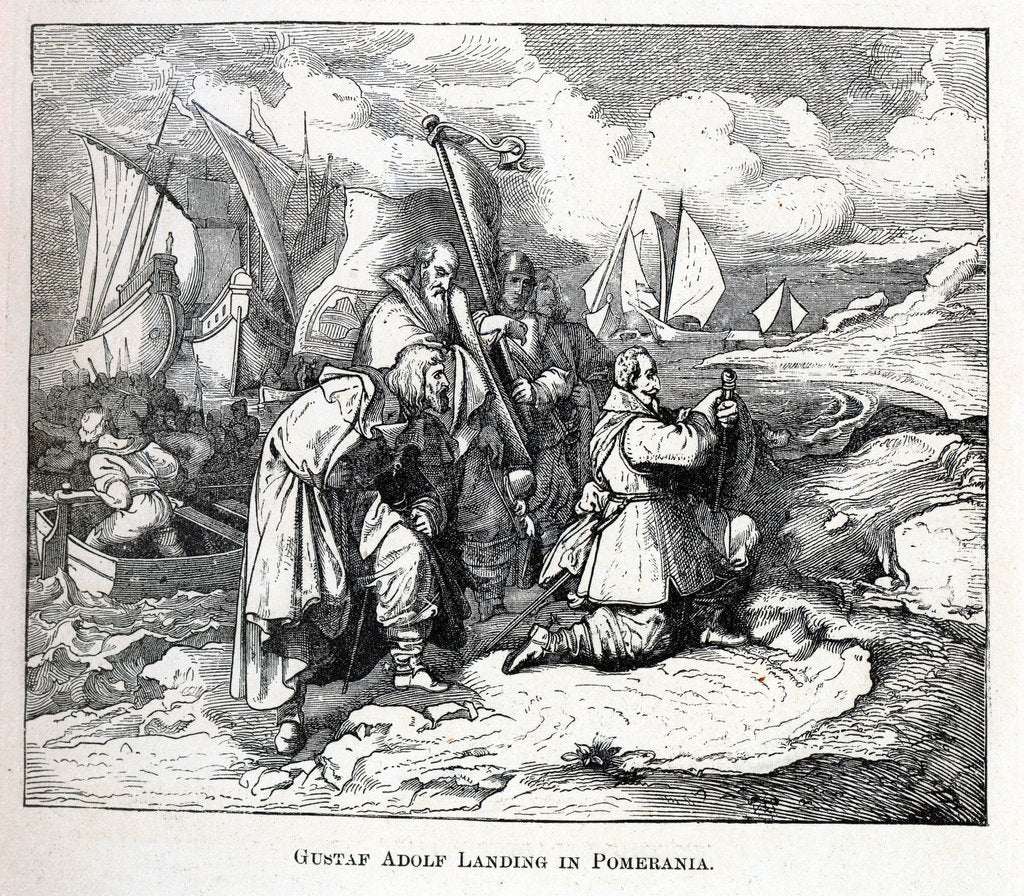 Detail of Gustav Adolf Landing in Pomerania, 1882 by Anonymous