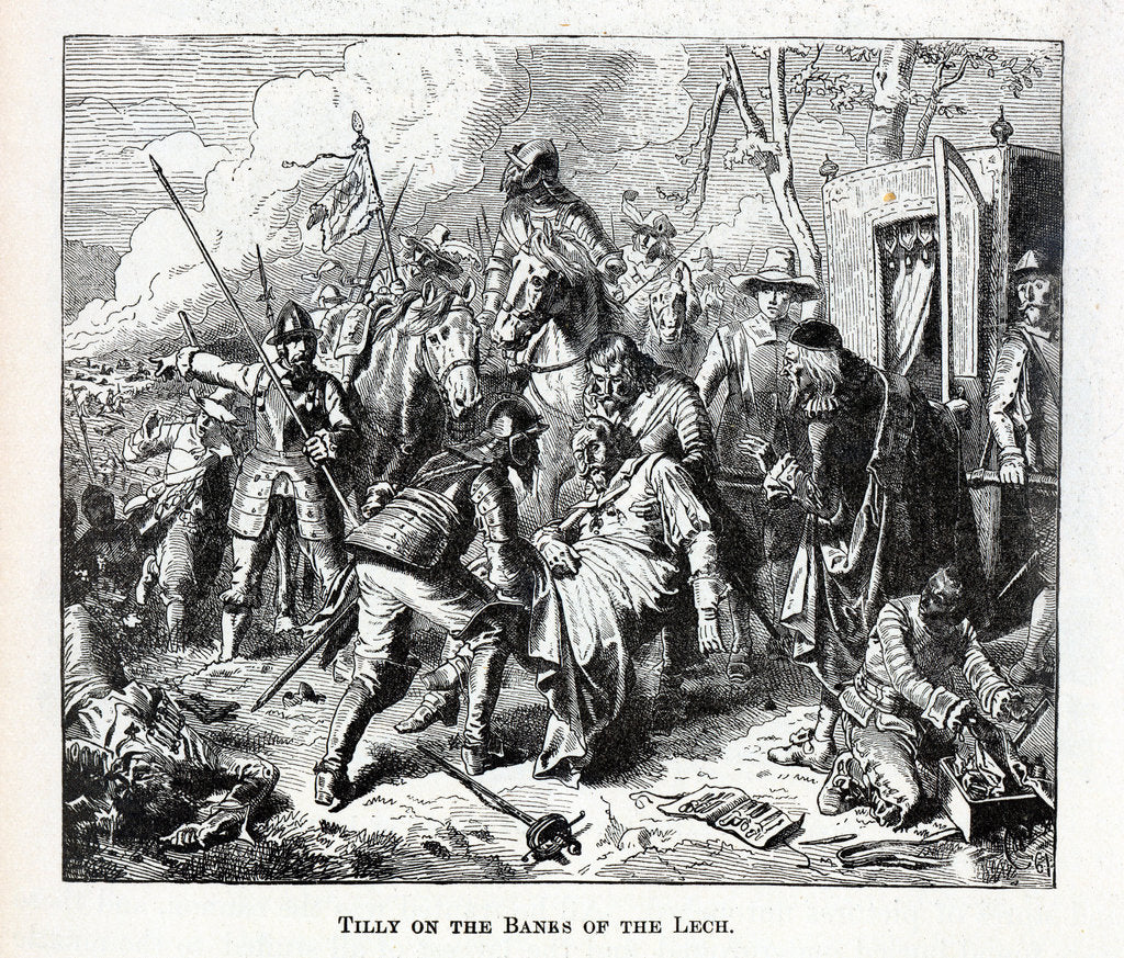 Detail of Tilly on the Banks of the Lech, 1882 by Anonymous
