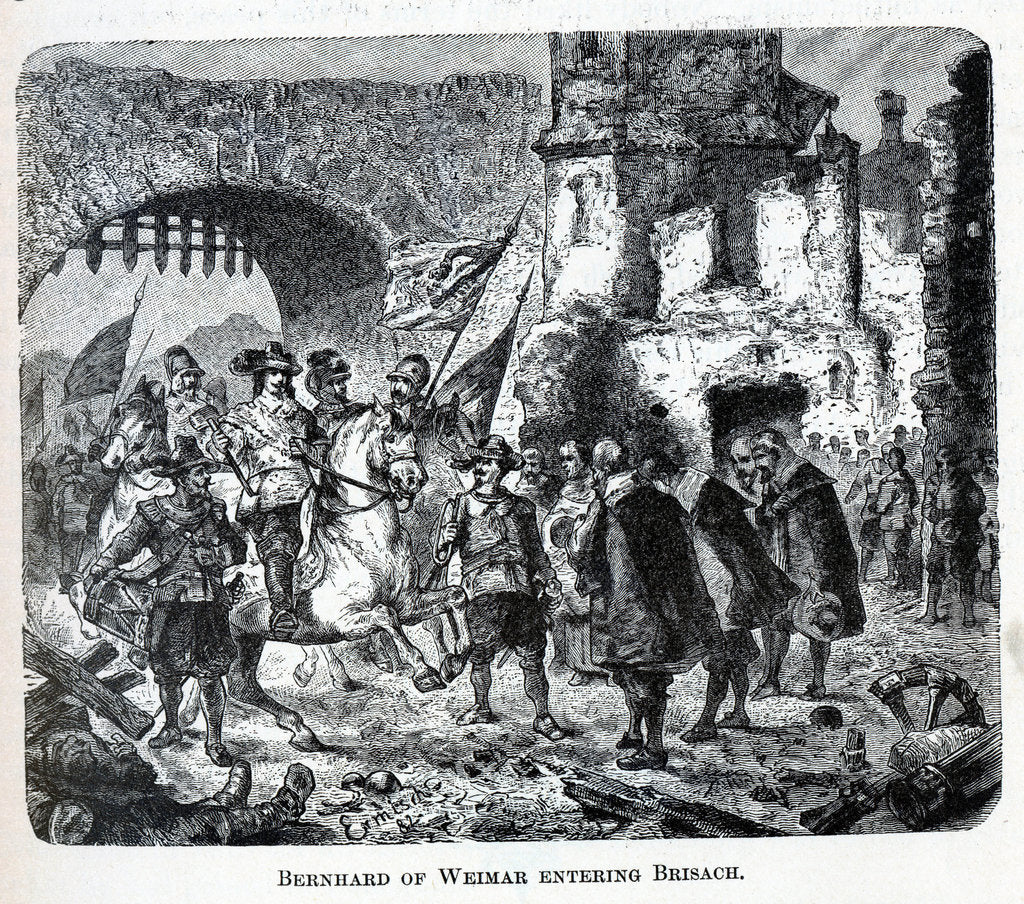 Detail of Bernhard of Weimar entering Breisach, 1882 by Anonymous