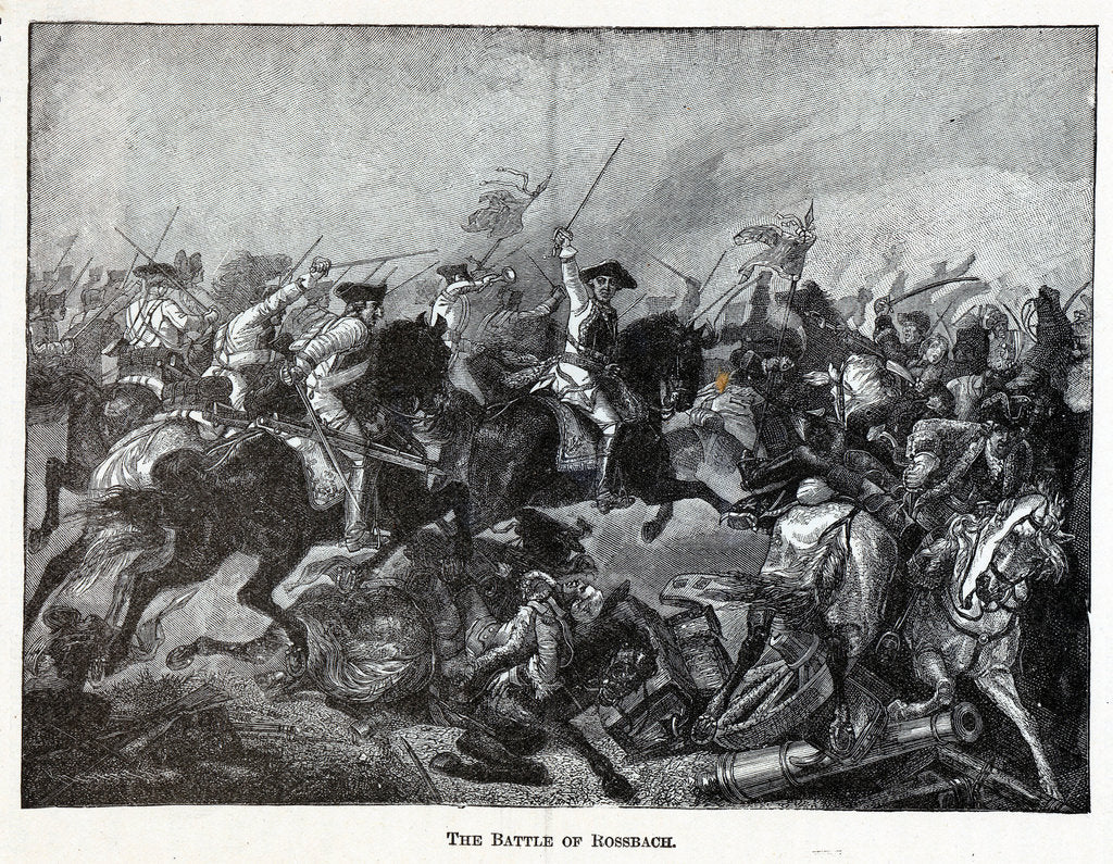 Detail of The Battle of Rossbach, 1882 by Anonymous