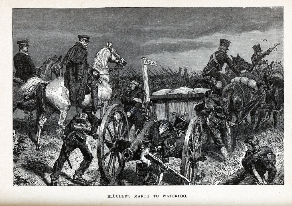 Detail of Blüchers Marsh to Waterloo, 1882 by Anonymous