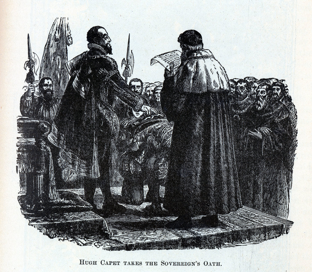 Detail of Hugh Capet takes the Sovereigns Oath, 1882 by Anonymous