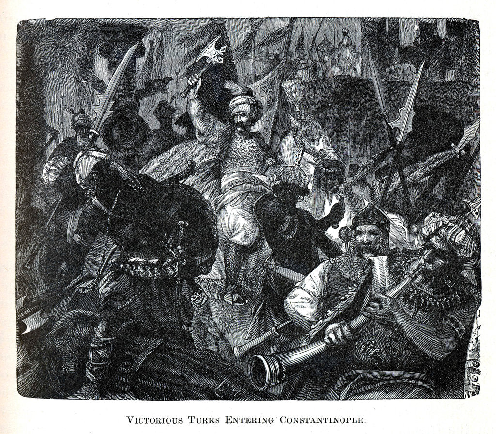 Detail of Victorious Turks Entering Constantinople, 1882 by Anonymous