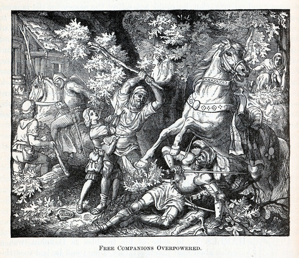 Detail of Free Companions Overpowered, 1882 by Anonymous