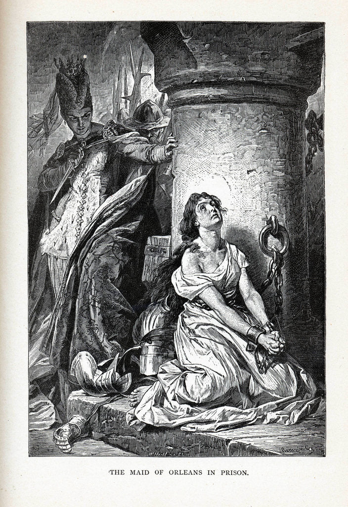 Detail of The Maid of Orleans in Prison, 1882 by Anonymous