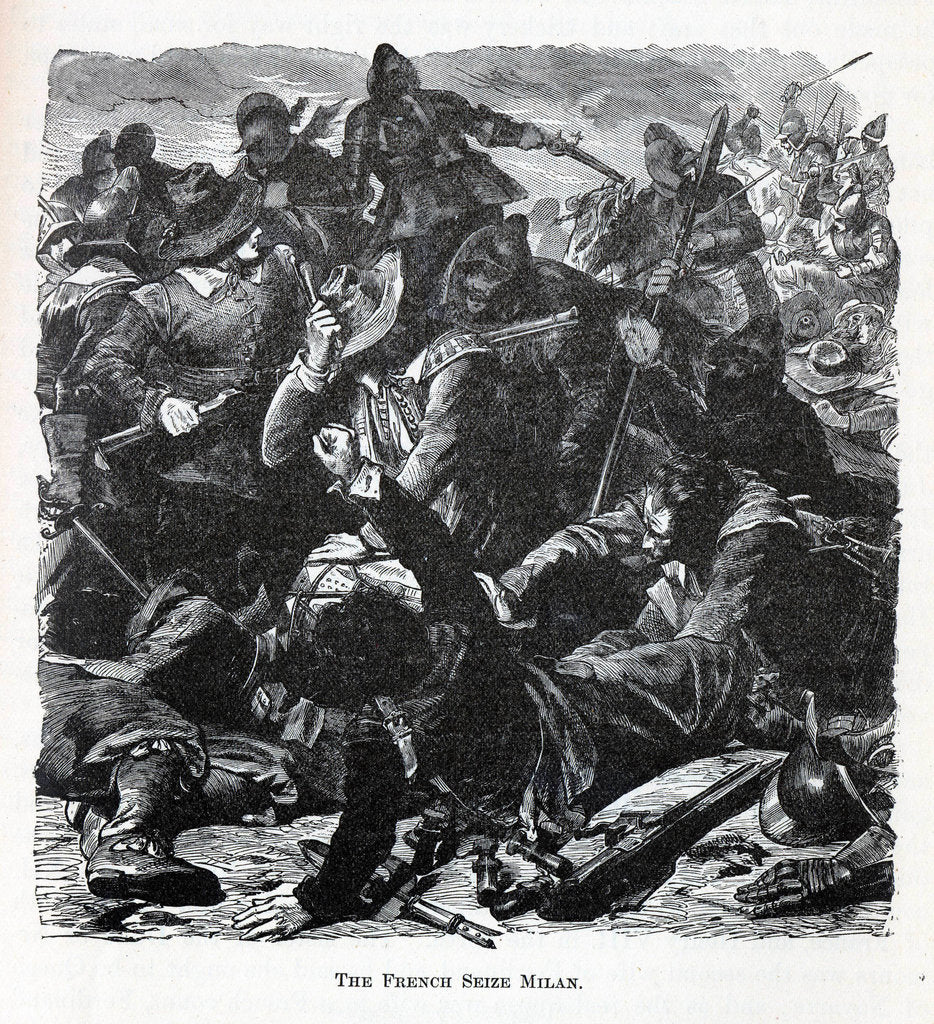 Detail of The French Seize Milan, 1882 by Anonymous