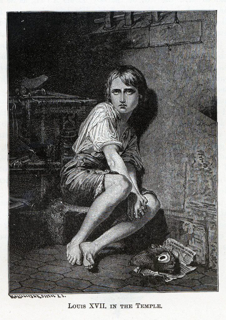 Detail of Louis XVII in the Temple, 1882 by Kaspar Oertel