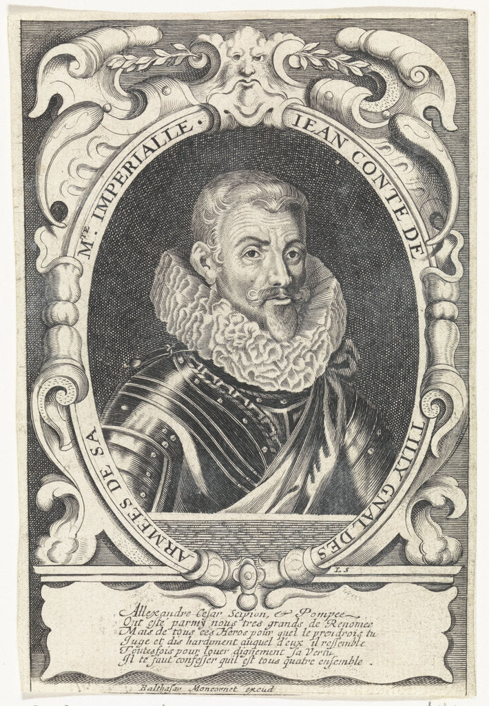 Detail of Portrait of Johann Tserclaes, Count of Tilly by Louis Spirinx