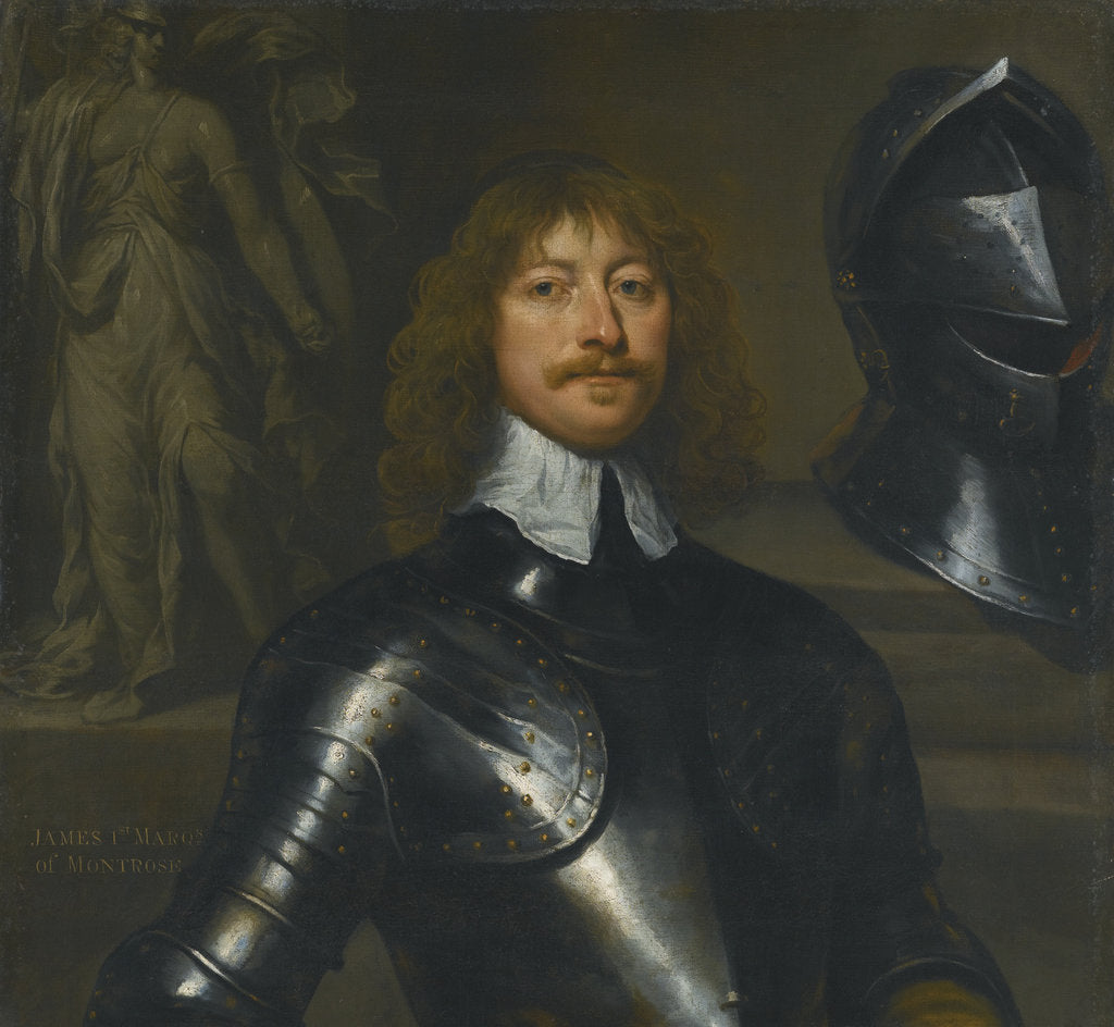 Detail of Portrait of James Graham, 1st Marquess of Montrose by William Dobson