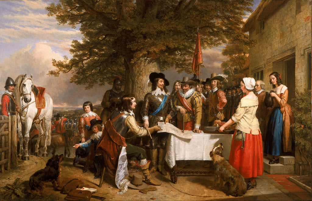 Detail of The Eve of the Battle of Edge Hill, 1642, 1845 by Charles Landseer