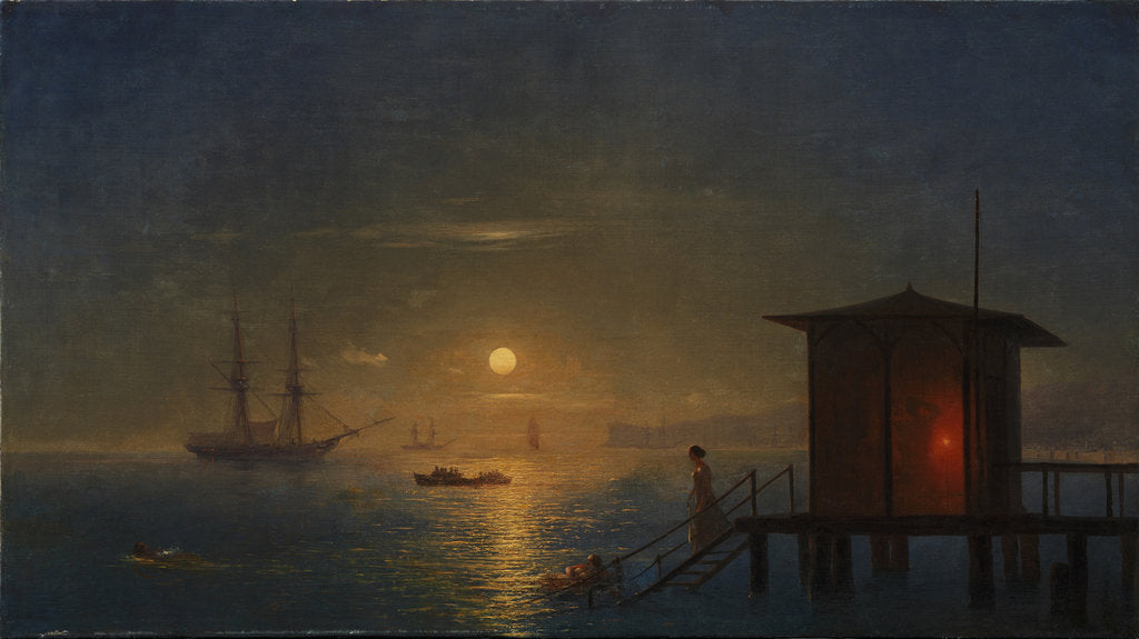 Detail of Imperial bath-house, 1848 by Ivan Konstantinovich Aivazovsky