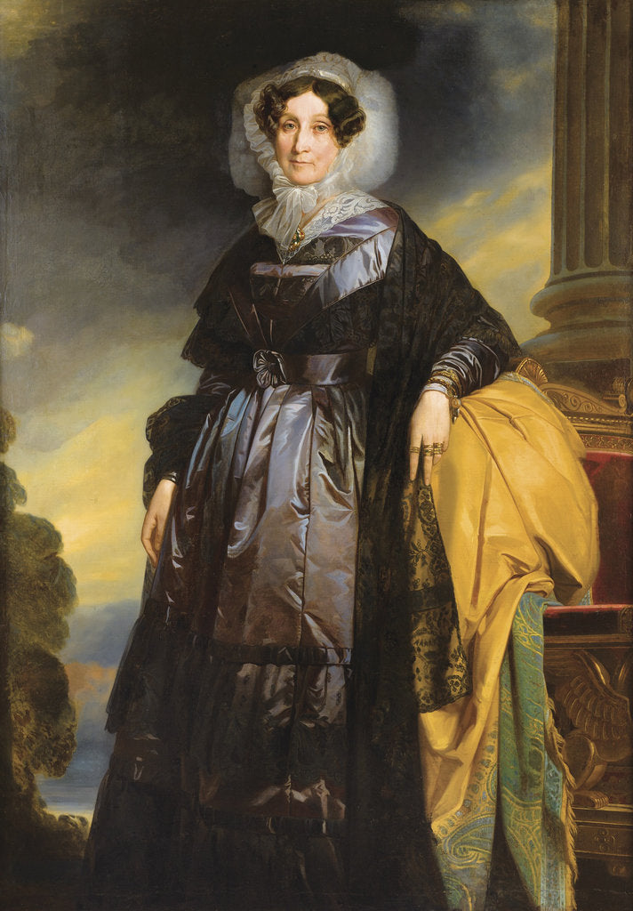 Detail of Portrait of Adélaïde dOrléans by School of Franz Xaver Winterhalter