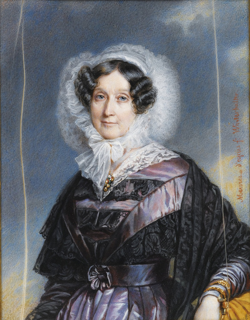 Detail of Portrait of Adélaïde dOrléans by François Meuret