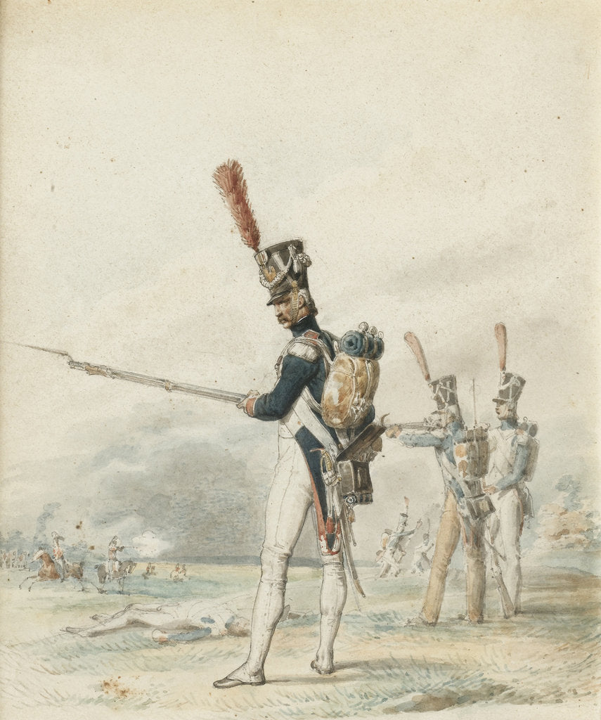 Detail of Infantry of the Jeune Garde in 1812 by Eugène Louis Lami