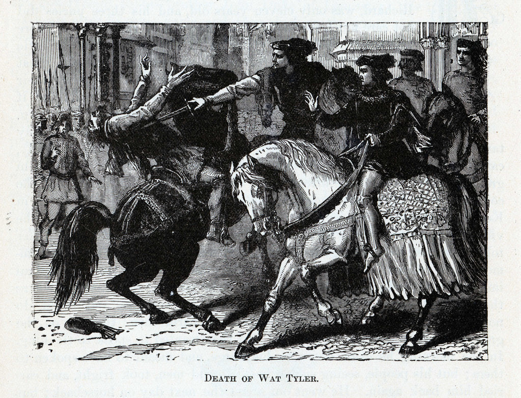 Detail of Death of Wat Tyler, 1882 by Anonymous