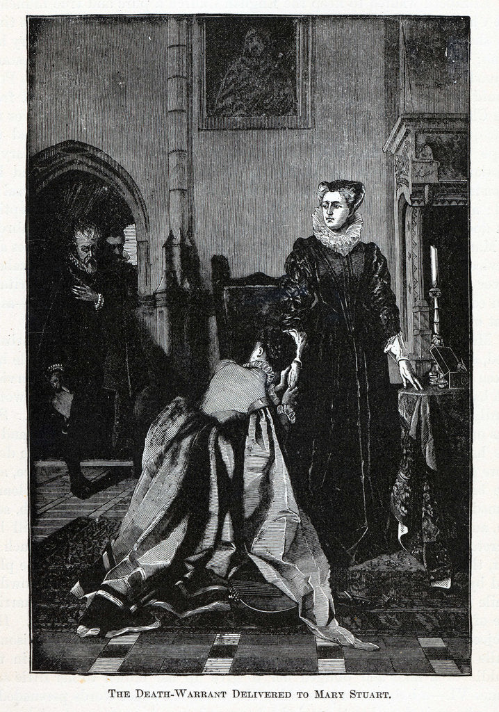 Detail of The Death Warrant Delivered To Mary Stuart, 1882 by Anonymous