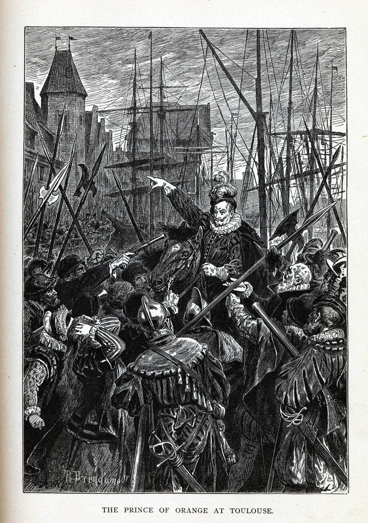 Detail of The Prince of Orange at Toulouse, 1882 by Richard Brend'amour