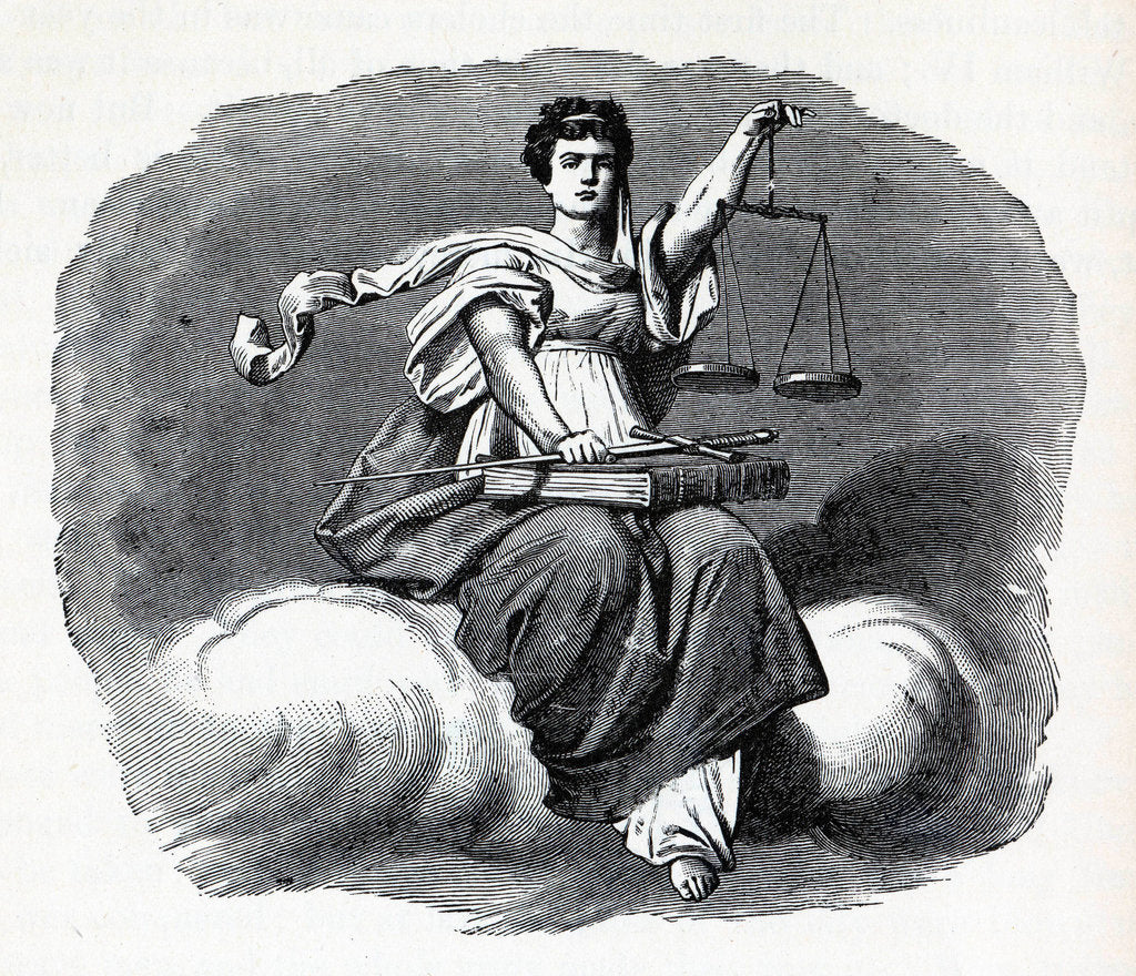 Detail of Justice, 1882 by Anonymous