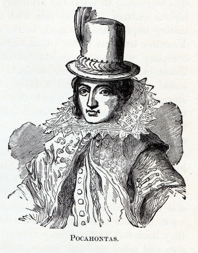 Detail of Pocahontas, 1882 by Anonymous