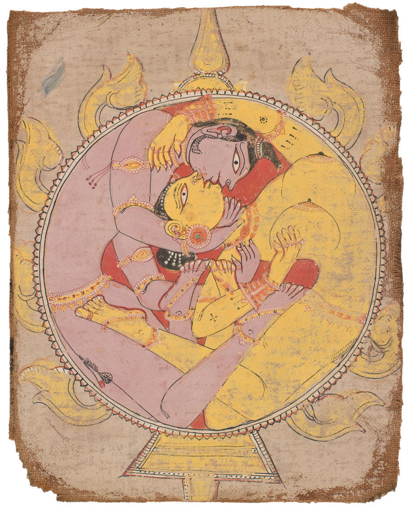 Detail of Lovers in Dalliance, 18th century by Anonymous