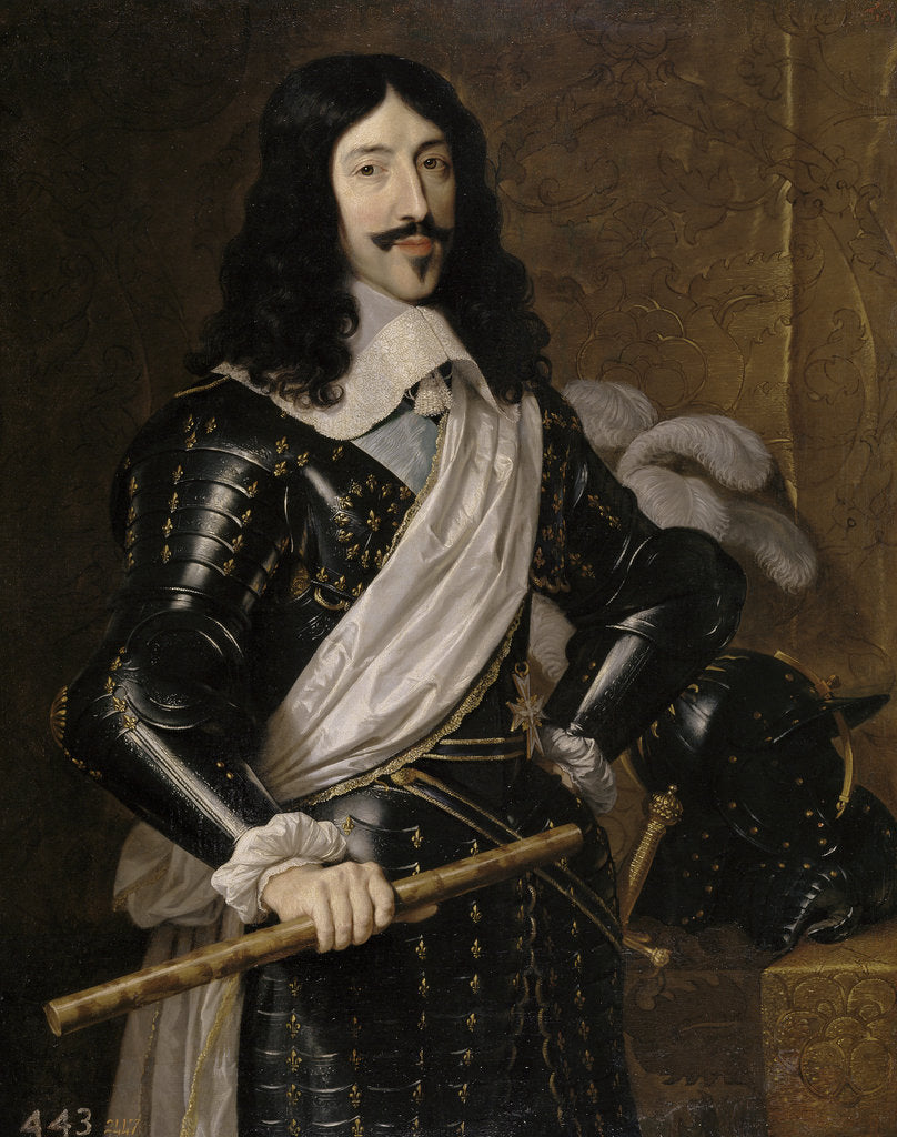 Detail of Portrait of Louis XIII of France, 1655 by Philippe de Champaigne