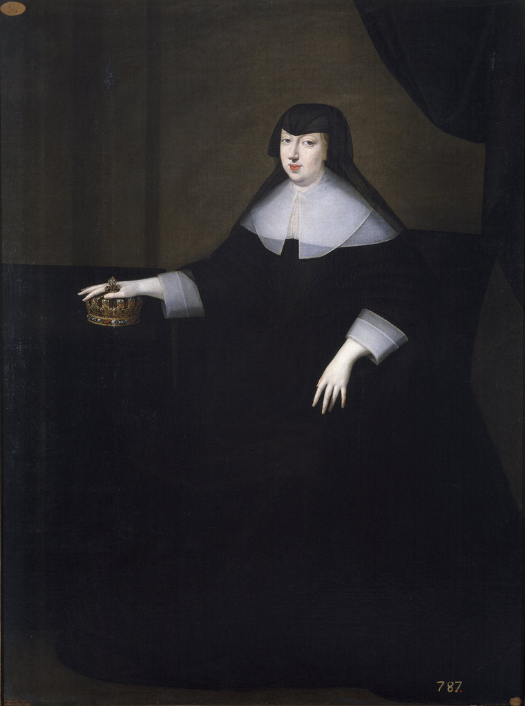 Detail of Anne of Austria, 17th century by Anonymous