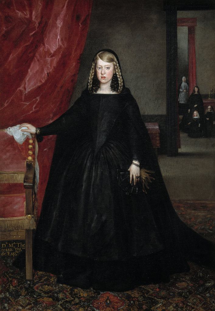 Detail of Portrait of the Infanta Margaret Theresa, ca. 1665-1667 by Juan Bautista Martínez del Mazo