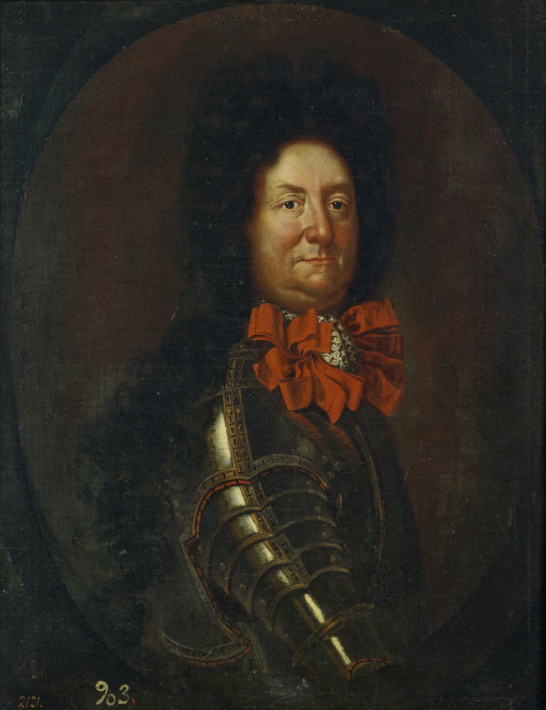 Detail of Portrait of Charles III Philip, Elector Palatine, c. 1710 by Anonymous