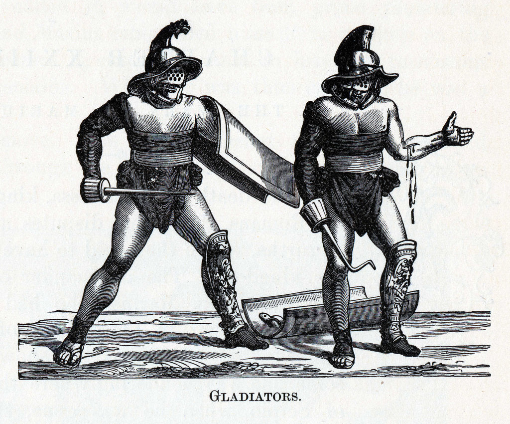 Detail of Gladiators, 1882 by Anonymous