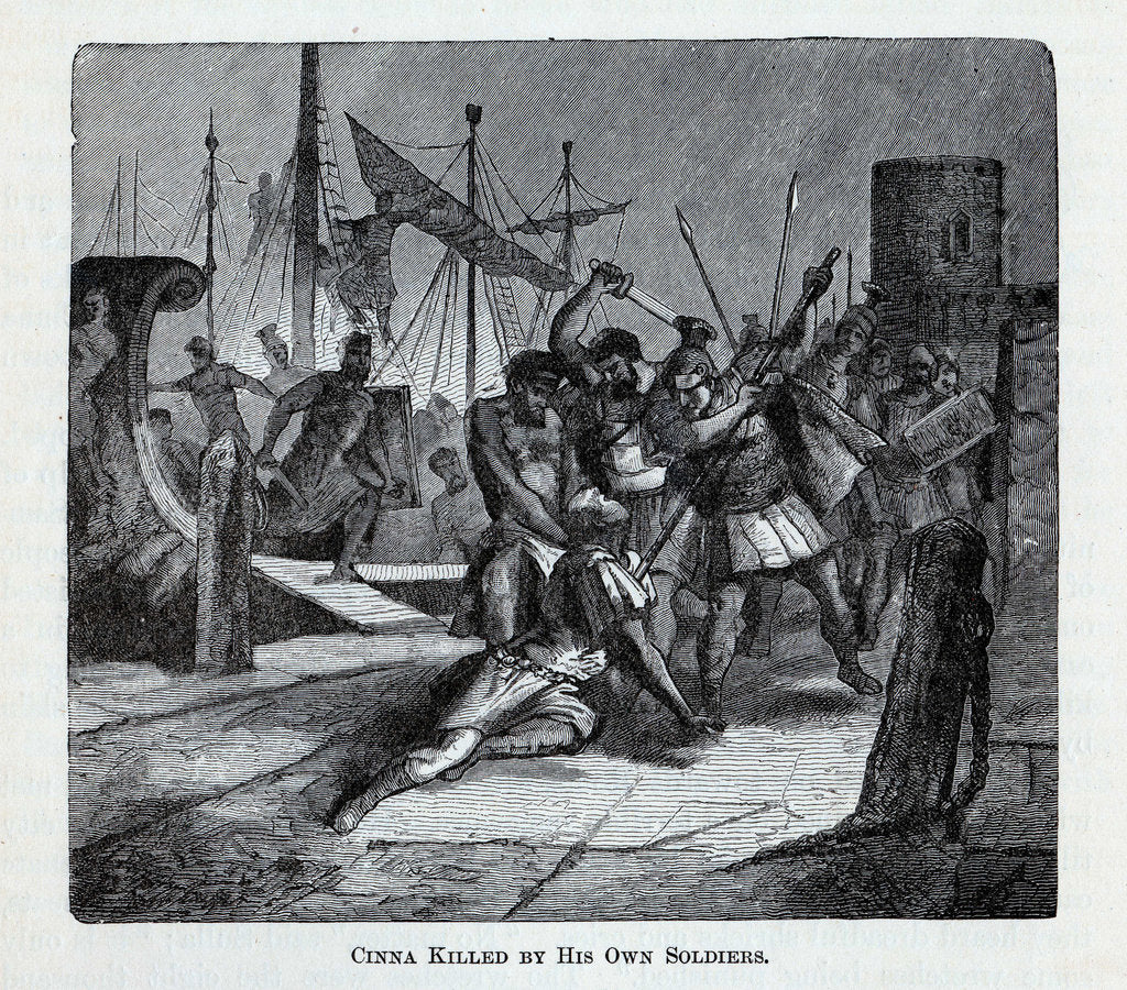 Detail of Cinna Killed by His Own Soldiers, 1882 by Anonymous