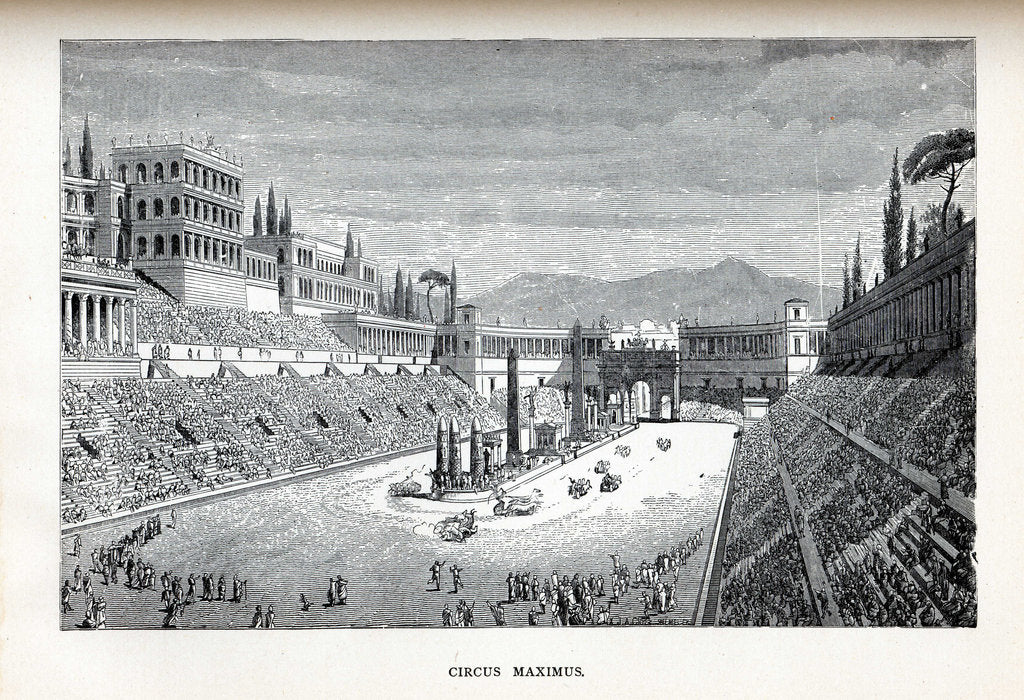 Detail of Circus Maximus, 1882 by Anonymous
