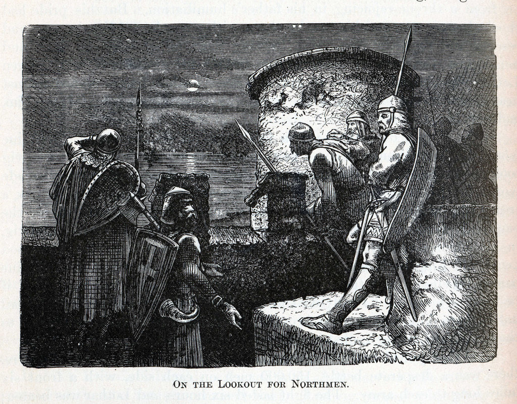 Detail of On the Lookout for Northmen, 1882 by Anonymous
