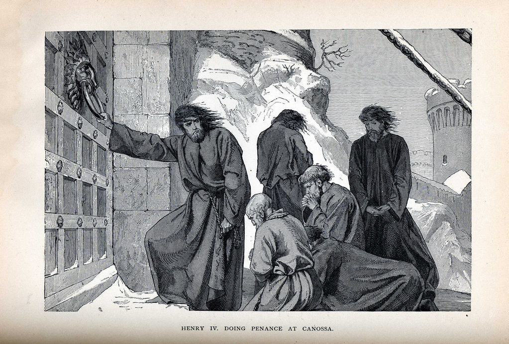 Detail of Henry IV Doing Penance at Canossa, 1882 by Anonymous