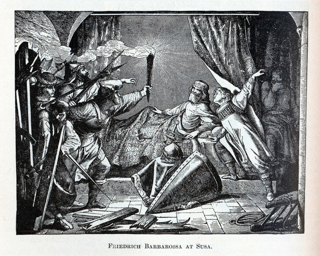 Detail of Friedrich Barbarossa at Susa, 1882 by Anonymous