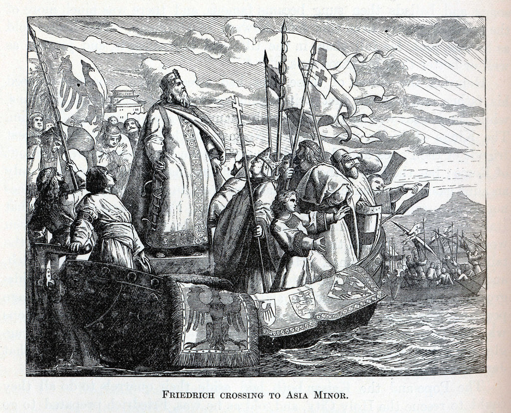 Detail of Friedrich crossing to Asia Minor, 1882 by Anonymous