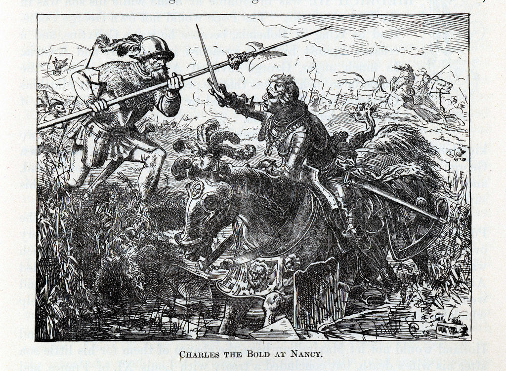 Detail of Charles the Bold at Nancy, 1882 by Anonymous