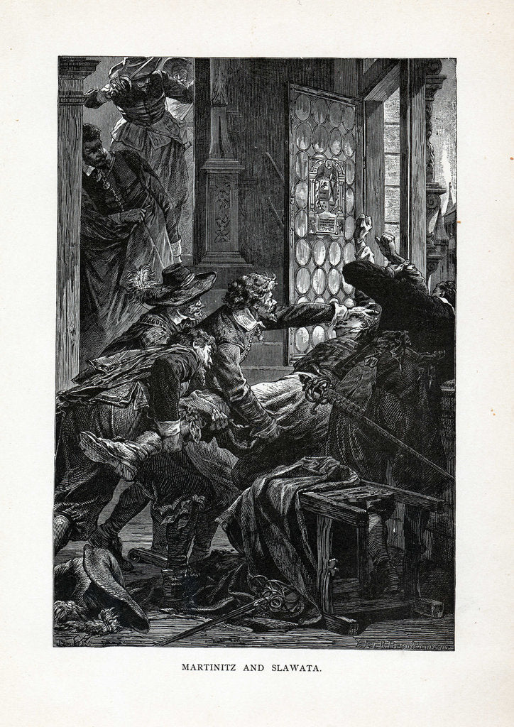 Detail of Martinitz and Slawata, 1882 by Richard Brend'amour