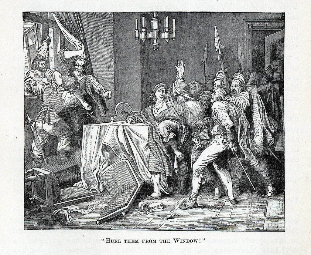 Detail of Hurl Them From the Window!, 1882 by Anonymous
