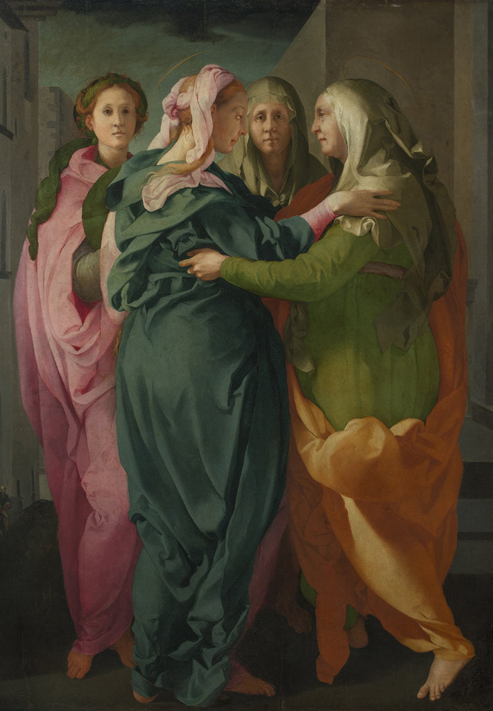 Detail of The Visitation, ca 1528-1529 by Pontormo